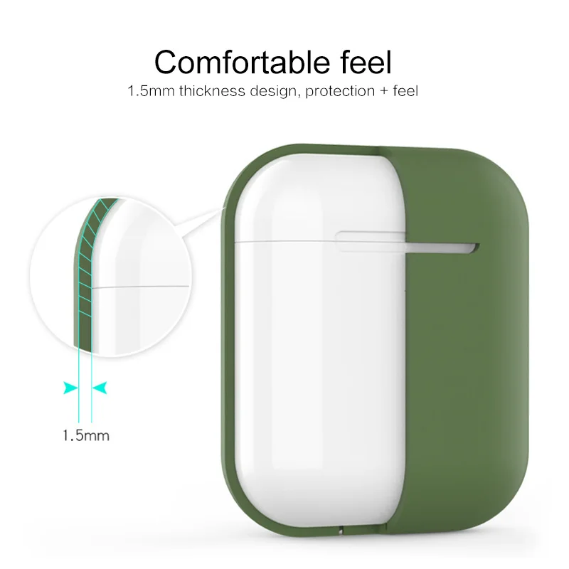 Bluetooth беспроводные наушники ТПУ силиконовый чехол защитный для AirPods аксессуары