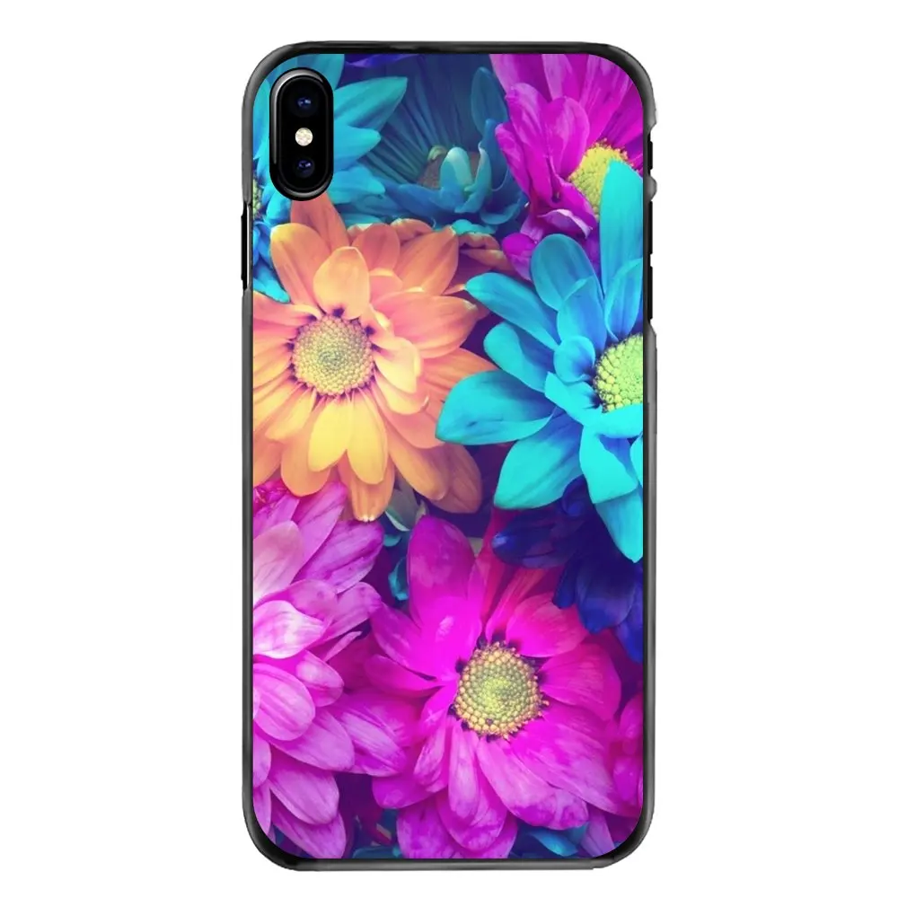 Для iPhone 4 4S 5 5S 5C SE 6 S 7 8 Plus X XR XS Max iPod Touch Прозрачный цветочный декор для обоев чехлы