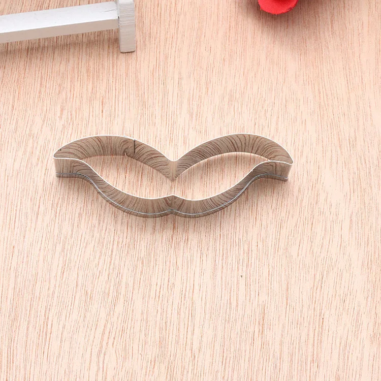 Абрикос 1 шт. Нержавеющая сталь усы Форма трафареты для нарезки печенья выпечки