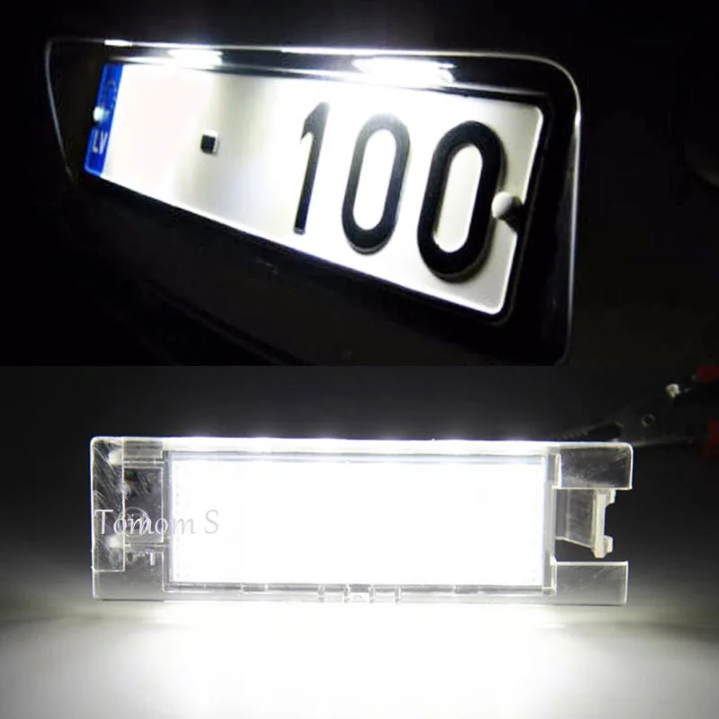 6500K xenon white HOPSTYLING 2 шт. 18SMD светодиодный светильник для Alfa Romeo 147 156 159 166 Brera Mito Spider светодиодный светильник для номерного знака авто светильник ing - Испускаемый цвет: 6500K xenon white