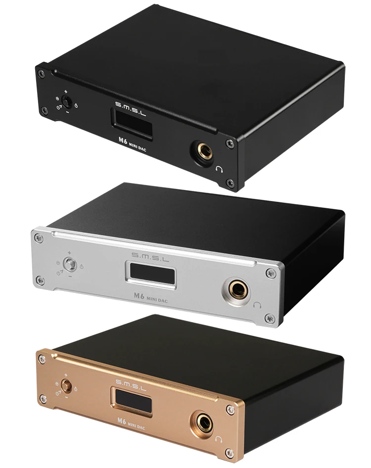 SMSL M6 HIFI DAC + усилитель для наушников все в одном оптический/коаксиальный/USB 384 кГц/32