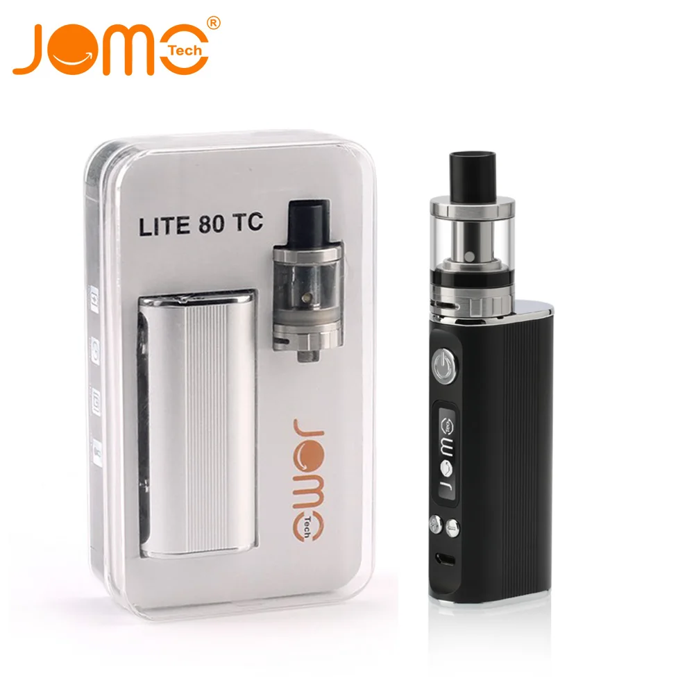 2600 мАч Нержавеющей &amp Черный 80 Вт ТК Box Mod Джомо Lite электронные Сигареты Kit