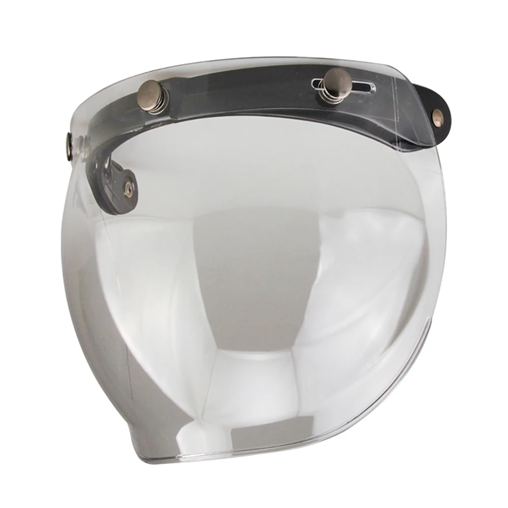 Bubble Lens Clear Мотоциклетный шлем кожаный винтажный кафе, Рейсер, чоппер Ретро крушение мотоциклетный шлем козырек для мотоцикла Мото шлем для мотоцикла - Цвет: Bubble Lens Clear