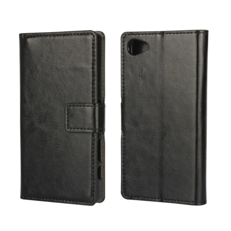 OEEKOI Crazy Horse шаблон PU кожаный бумажник флип чехол для Sony Xperia Z5 Compact/C4/T3/Z3 Mini/Z1 L39h/E4g |