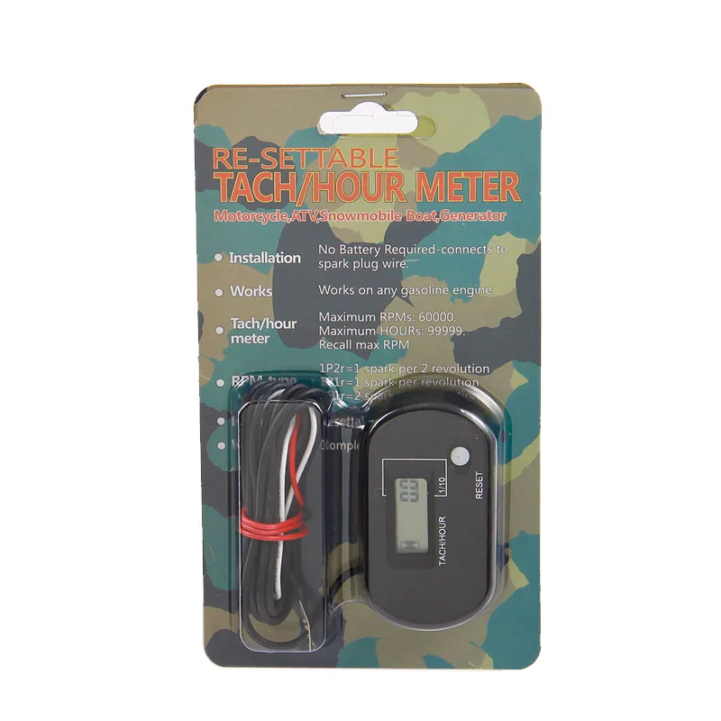Бесплатная доставка индикатор оборотов счетчик двигателя для бензинового 2/4