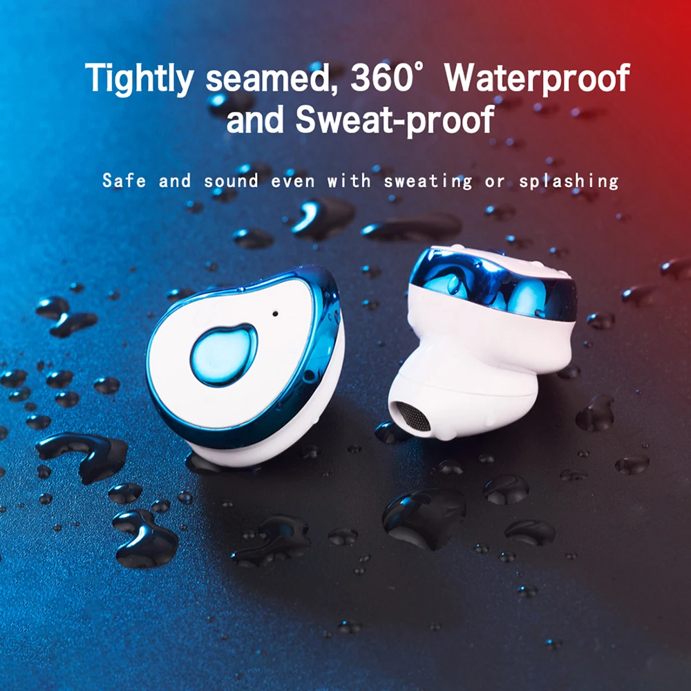 TWS наушники bluetooth 5 0 водонепроницаемые стерео беспроводные с громкой связью