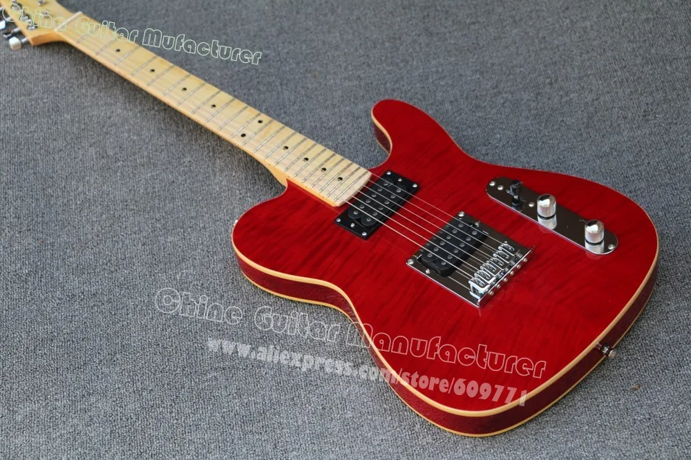 Классический custom shop Thinline Deluxe винно красная электрогитара TL гитара оптовая