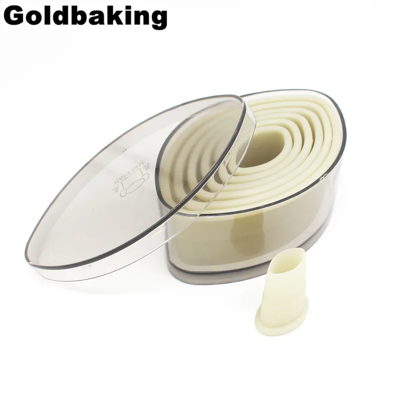 

Football Shaped Nylon Biscuit Cutter Set 7 Piece Plastic Cookie Cutters