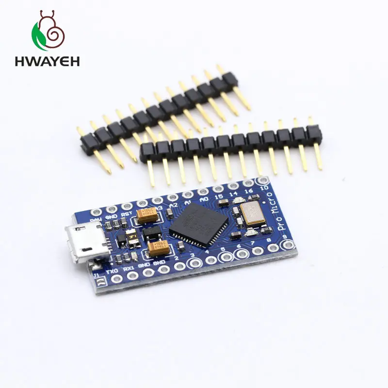 Pro Micro ATmega32U4 5V 16 МГц заменить ATmega328 для мини-видеокамера-регистратор с креплением с 2 Row штыревые для arduino Leonardo Mini Usb Интерфейс