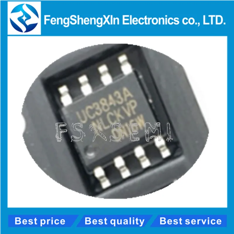 10 шт./лот Новый UC3843AN UC3843 3843B UC3843A 3843A SOP 8 переключатель питания контроллер IC|power supply
