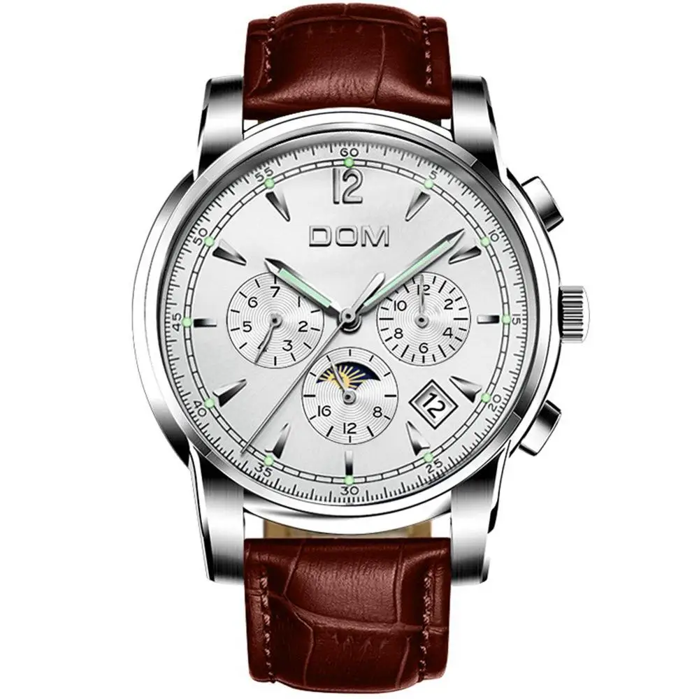 M-75L-7MX Mechanical Watches Sport DOM Watch Men Waterproof Clock Mens Brand Luxury Fashion Wristwatch Relogio Masculino M-75D-1MX - Цвет: M-75L-7MX