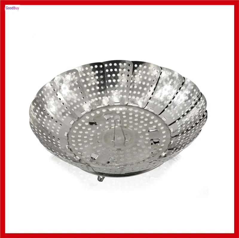 Новый складной кухонный Пароварка из нержавеющей стали 24 см корзина для