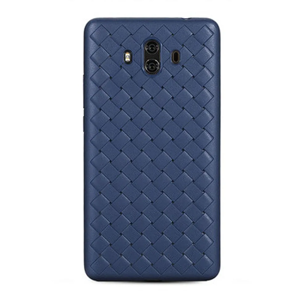 Роскошный Плетеный силиконовый чехол для Huawei Mate 10 20 Pro P20 Lite P30 Nova 3 4 Y3 Y5 Y6 Prime Y7 Y9 2018