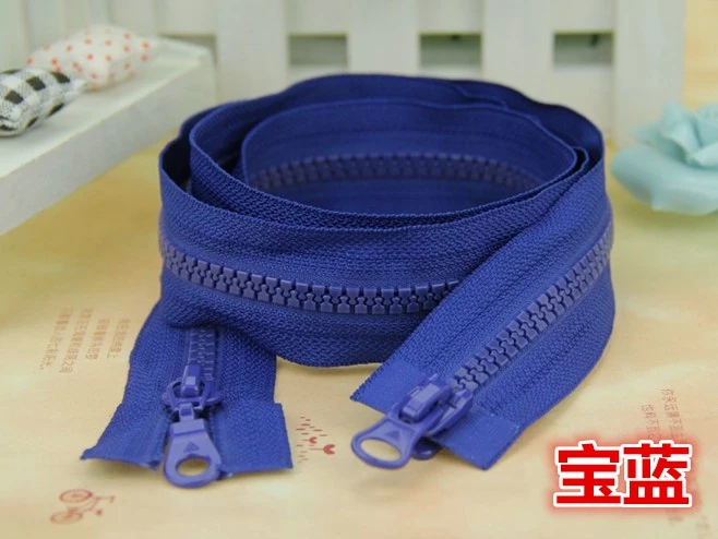 royal blue 1 шт. № 5, аксессуары для шитья на молнии, длина 90 см, двухсторонняя молния из смолы, подходит для использования в одежде, спальных мешках и т. д - Цвет: royal blue