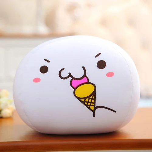 ice cream Частицы пены Jun Yan текст, пельмень подушка мягкая игрушка курица самородки Jun, детские подарки, рождественские подарки - Цвет: ice cream