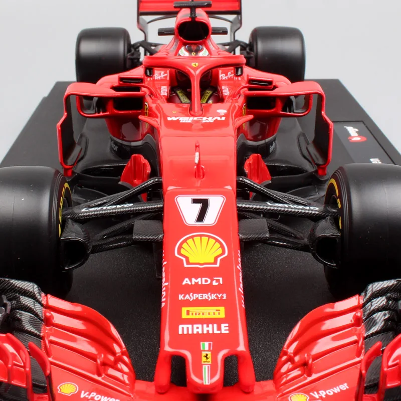 Детский масштаб 1:18 большой 2018 BBurago Формула гоночный SF71H Драйвер #16 Kimi Iceman #5