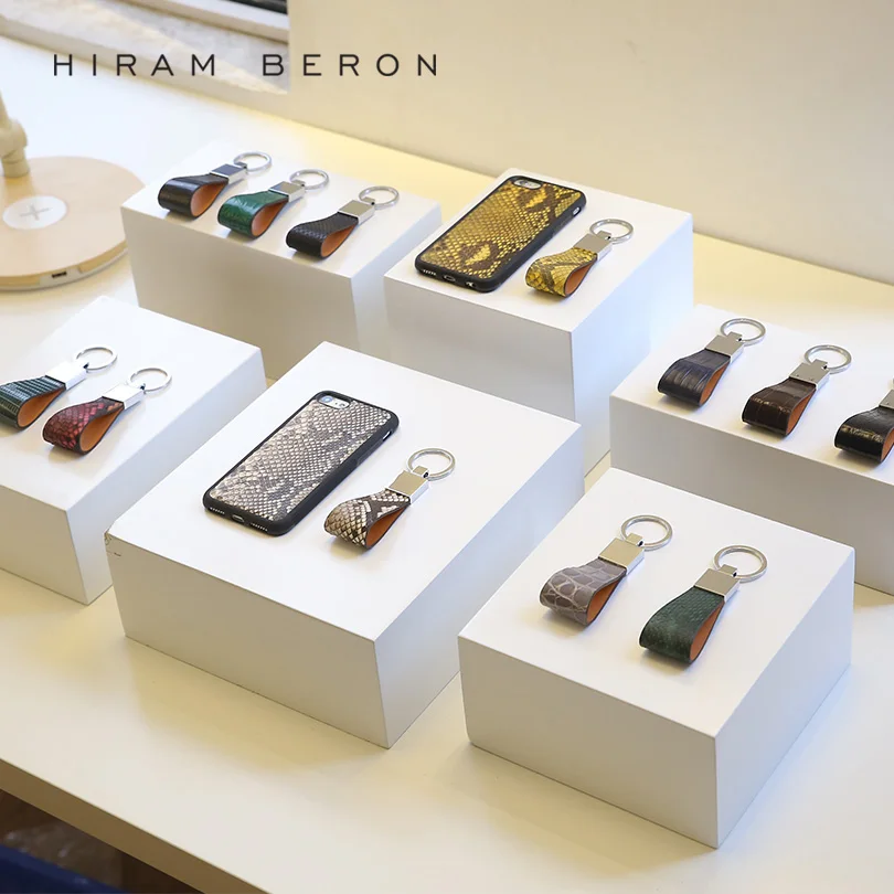 Держатель для ключей Hiram Beron из кожи питона роскошный подарок женщин и женщин|key