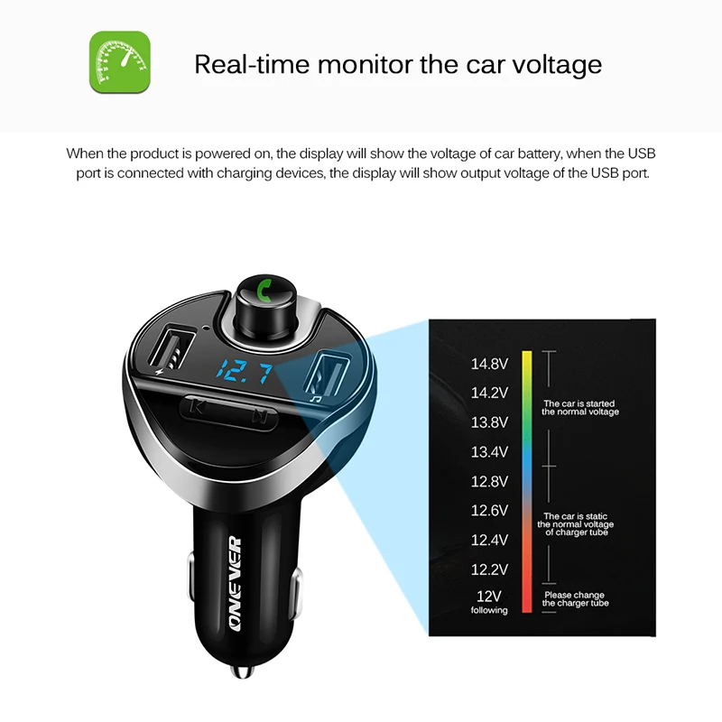 FM передатчик Bluetooth Беспроводной fm-модулятор радио Hands Free Car Kit MP3 аудио плеер с USB