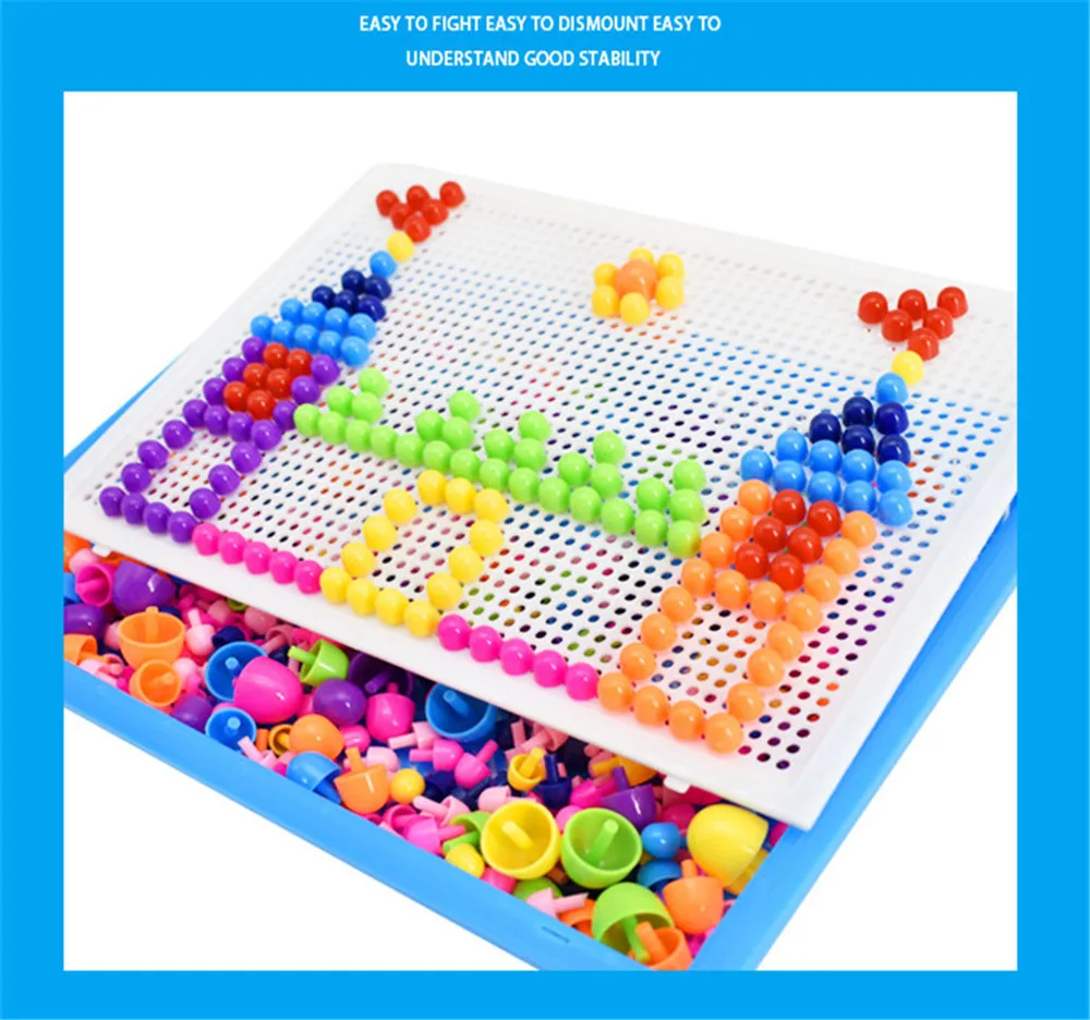 CHAMSGEND Variedad DIY Parche головоломка игрушки 296 таблеток Qiaoqiao различные грибные ногти