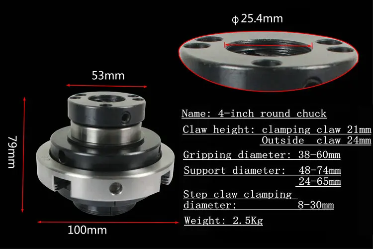 Vollmetal 4 &quotЗажимной патрон Runde C Typ holzdrehmachine Clamp Holz Tasse drehmachine Greifwerkzeug | Инструменты