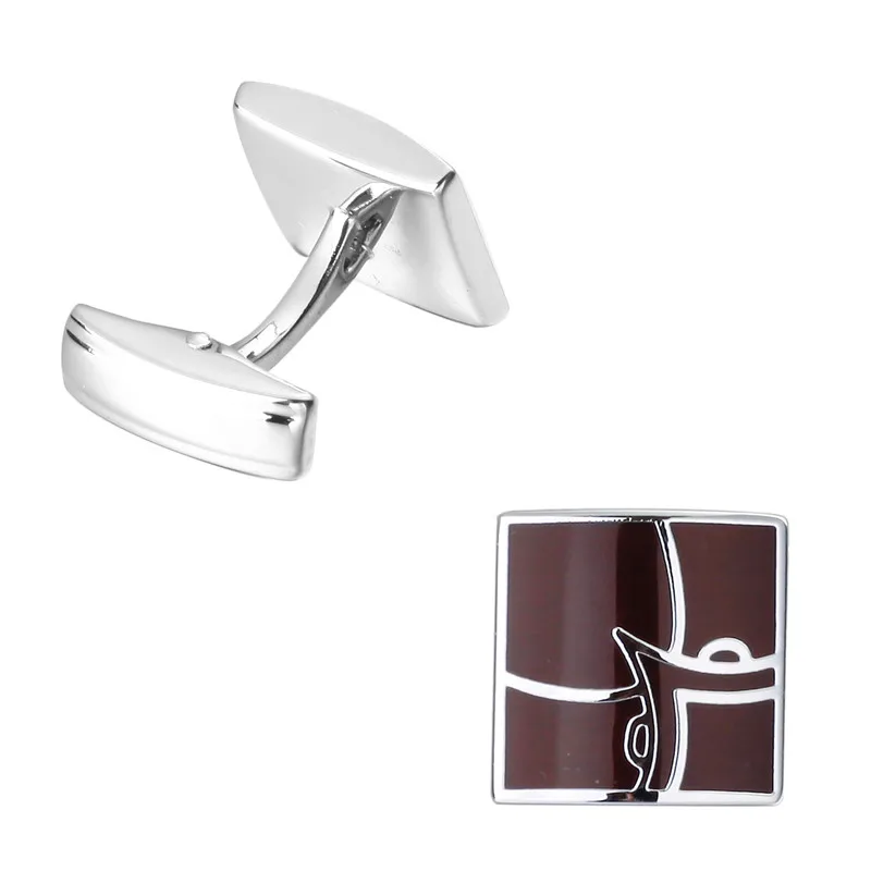 C-MAN роскошная рубашка красные запонки с лисой брендовые хипстерские для мужчин