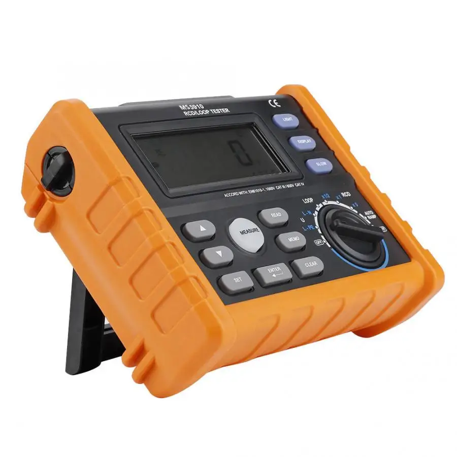 Megger PEAKMETER MS5910 цифровой измеритель сопротивления RCD петля тестер сопротивления мультиметр Megohmmeter