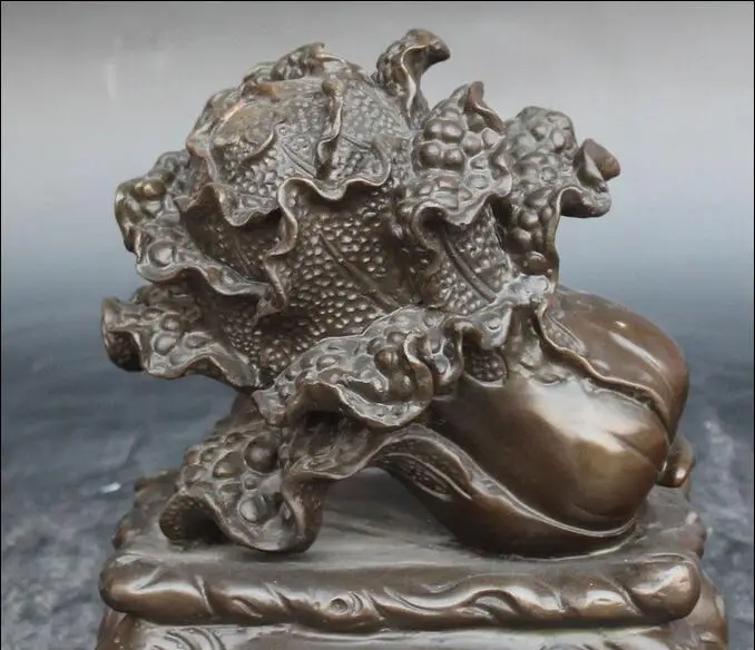 Бесплатная 8 &quotКитайская чисто черная бронзовая фигурка для привлечения