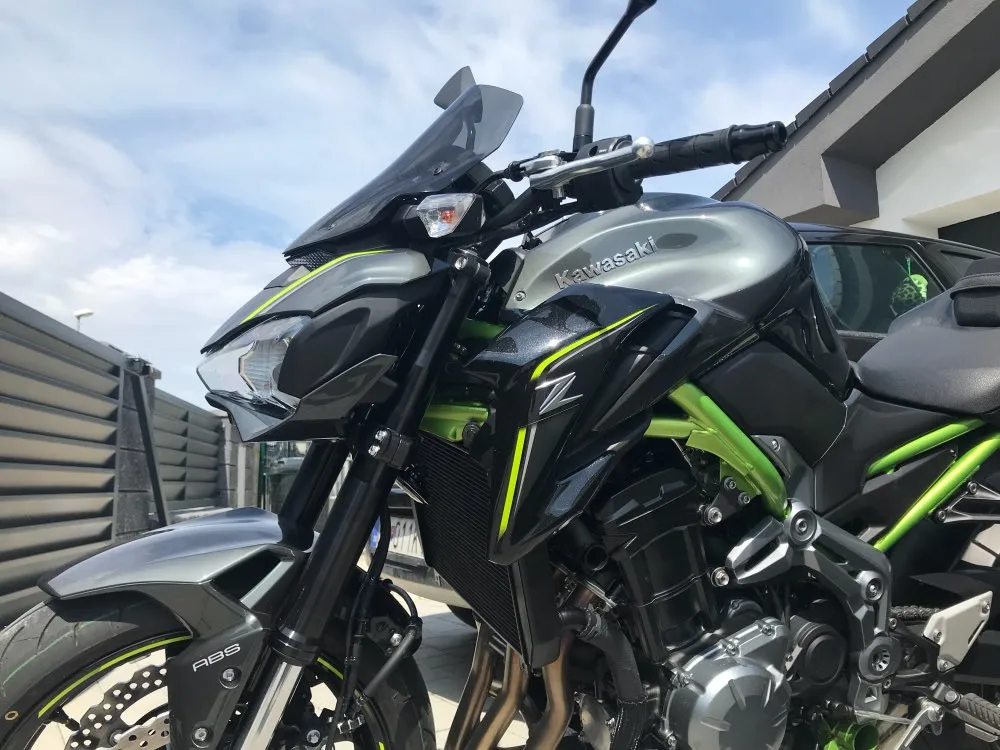 Мотоцикл двойной пузырь ветрового стекла экран для Kawasaki Z900 Z 900 ZR900 черный Иридий дыма 17 18 19