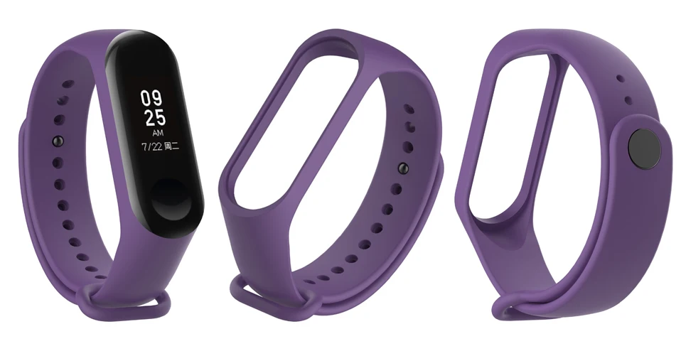 ALANGDUO ремешки для xiaomi mi Band 3 4 аксессуары сменный силиконовый ремешок для xiaomi mi4 браслет