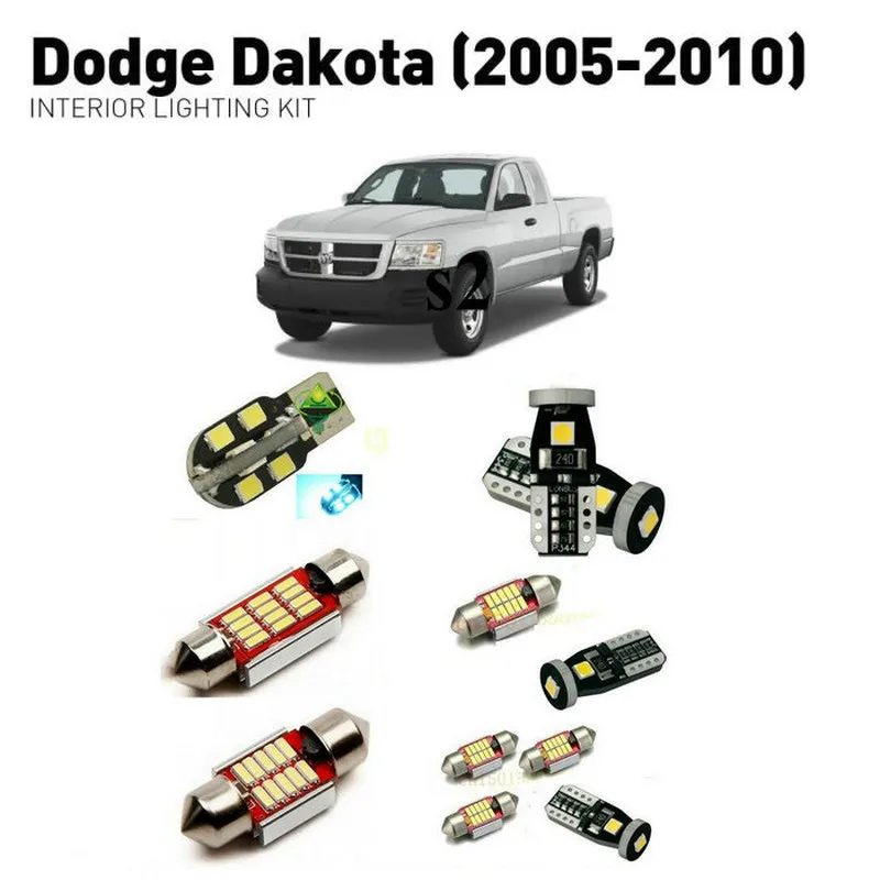

Led interior lights For Dodge dakota 2005-2010 10pc Led Lights For Cars lighting kit automotive bulbs Canbus