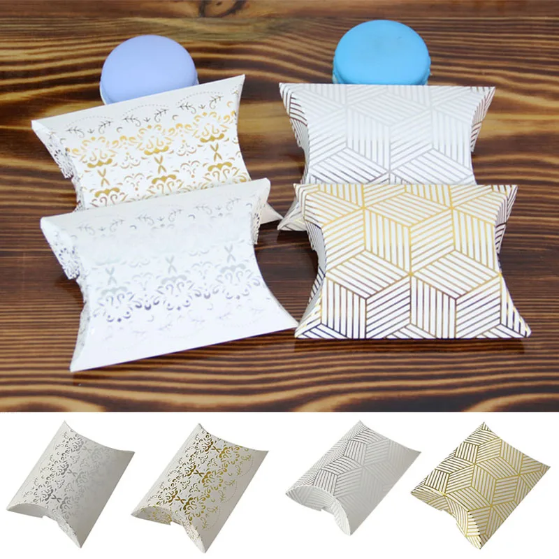 Подарочные коробки коробка для упаковки в подарок 10 шт. золотистой фольги форме