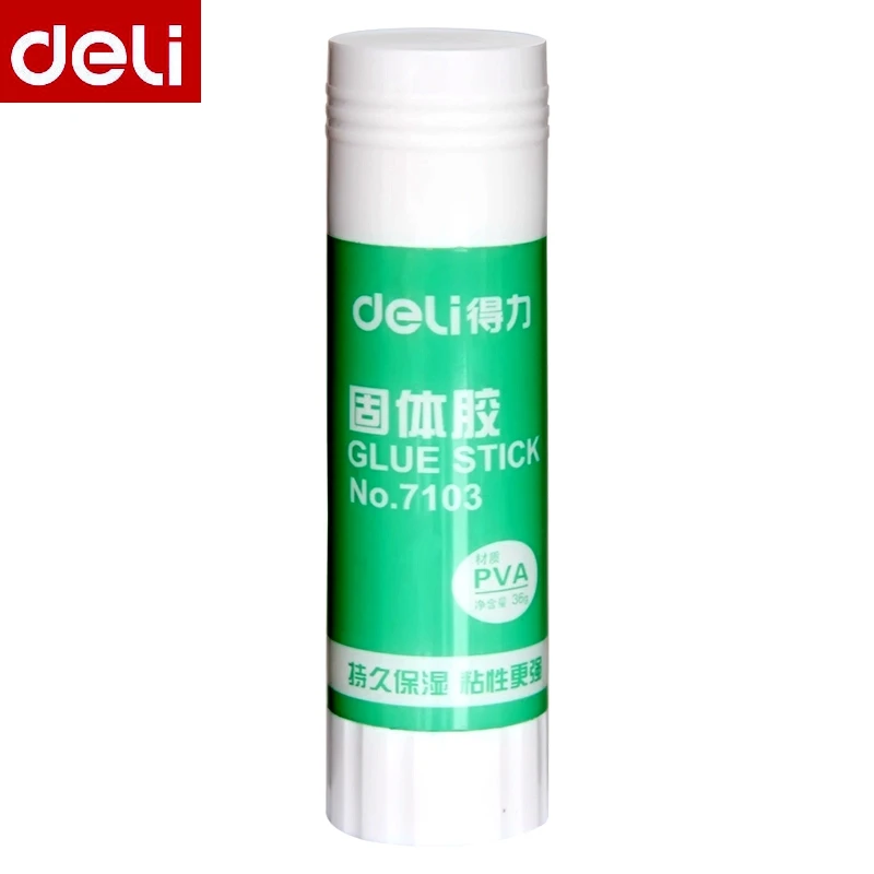 1 шт Deli 7103 твердый клей-карандаш 36 г для офиса дома школы студента формальдегид