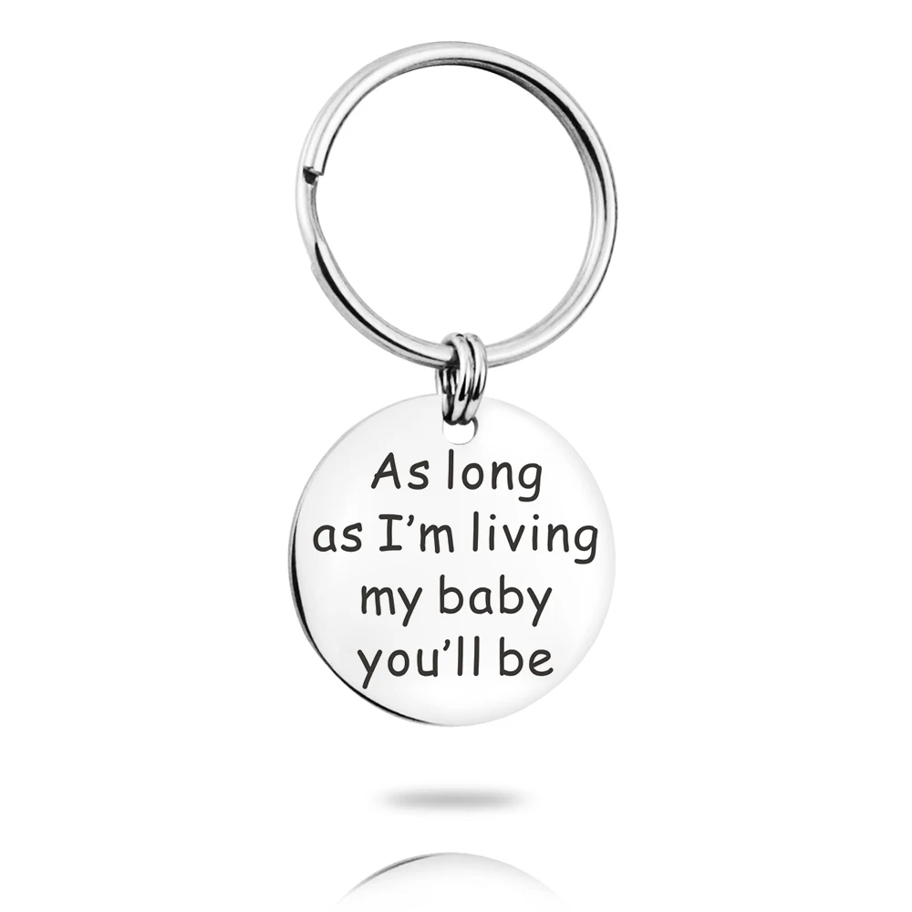 MYLONGINGCHARM до тех пор пока я живу своим ребенком вы будете брелок для ключей с