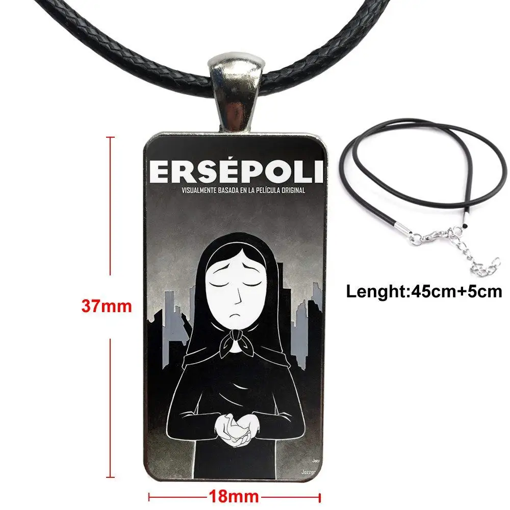 Для женщин вечерние подарочные комиксы Persepolis гибкие Стеклянные Подвески