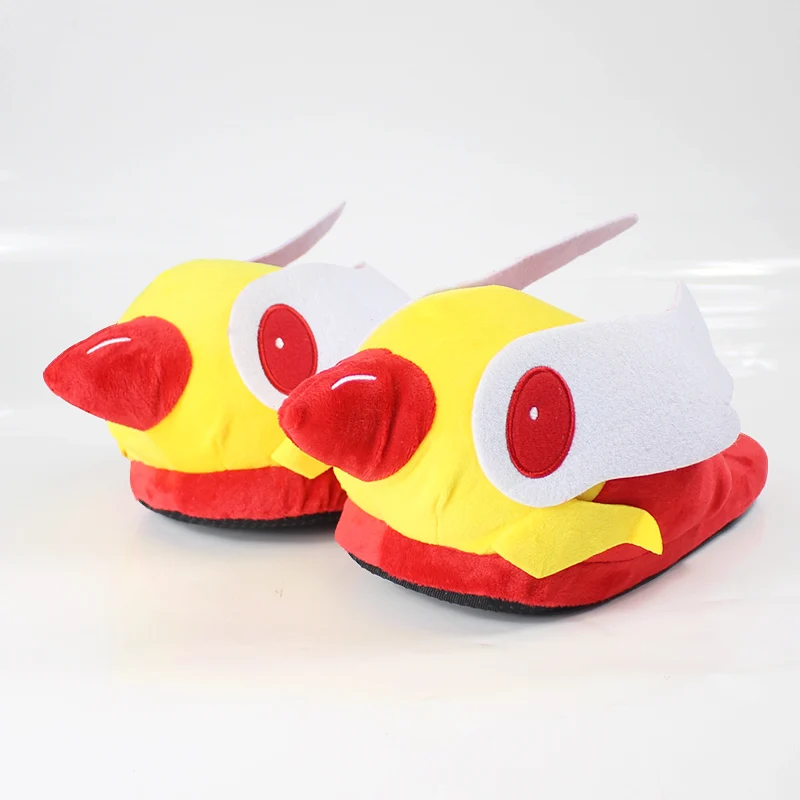 

28cm Card Captor Plush Slippers Magic White Wings Cartoon Dolls Soft Stuffed Indoor Winter Warm Slippers Shoes Toys