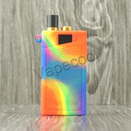 Rainbow Силиконовый чехол для Smok Trinity Alpha pod Vape с нескользящей текстурой, гелевый Чехол для SmoktechTrinity Alpha - Цвет: Rainbow