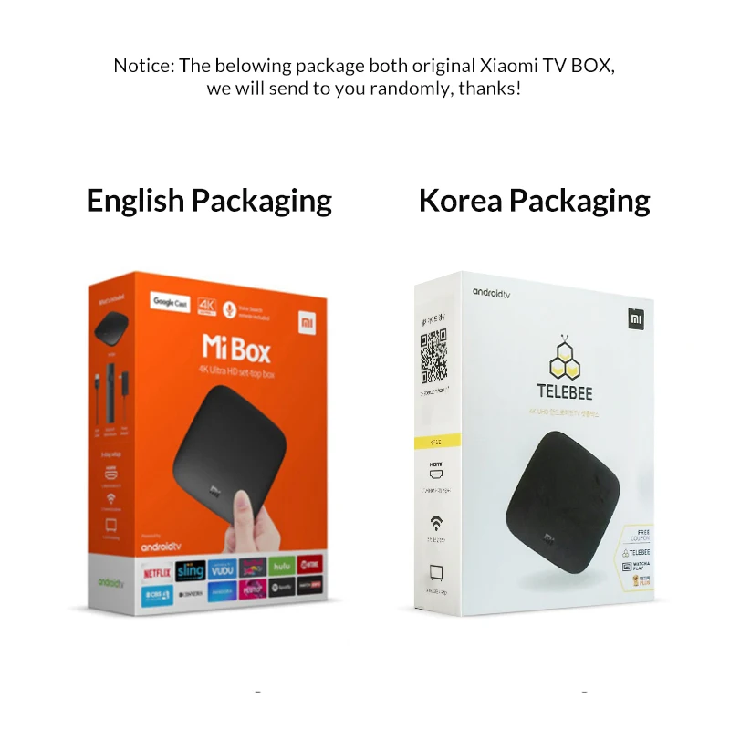 Оригинальная ТВ приставка Xiaomi MI 3 Smart 4K Ultra HD 2G 8G Android 8 0 WIFI Google Cast Netflix Red Bull