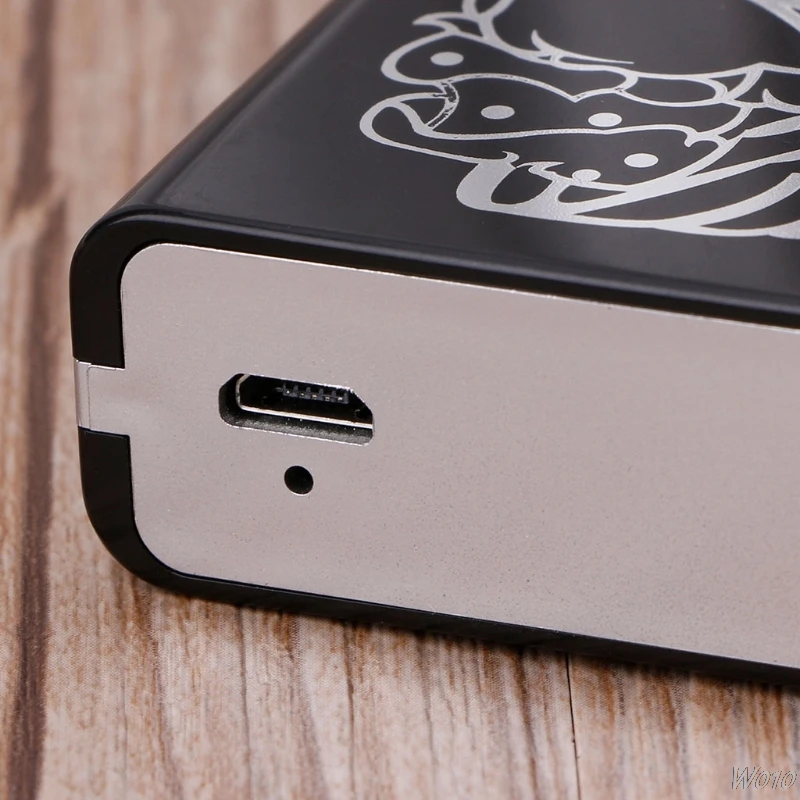 Автоматический портсигар табак Коробка держатель с ветрозащитной usb зарядной зажигалкой