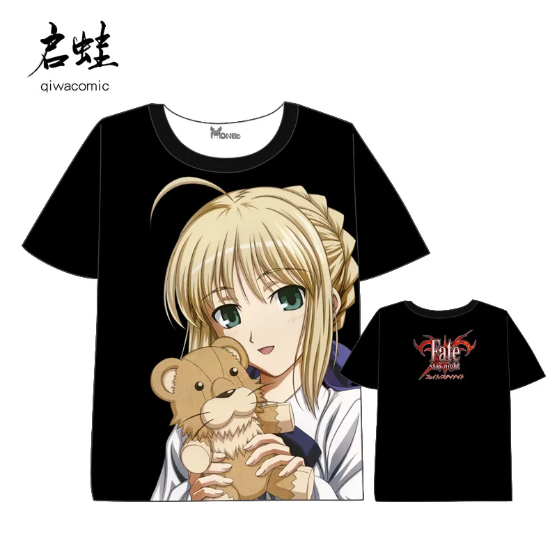 Fate zero/Fate/stay night футболка сабля для мужчин и женщин с коротким рукавом летнее