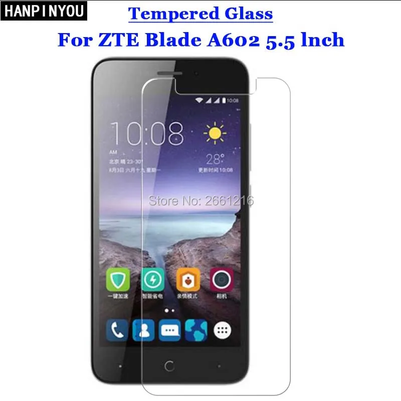 

For ZTE Blade A602 Tempered Glass 9H 2.5D Premium Screen Protector Film For ZTE Blade A602 A 602 BA602 5.5"