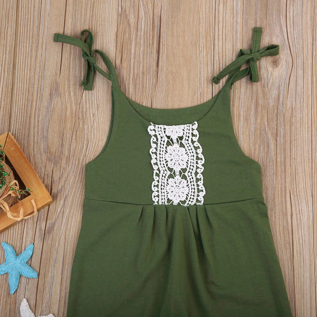 Летний комбинезон для новорожденных мальчиков и девочек без рукавов кружевные