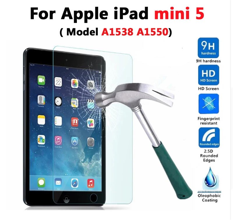 mini4 Защита экрана стекло+ чехол для iPad 9,7 Air 1/2/3 PU кожаный смарт-чехол для i Pad mini 1 2 3 4 5/pro 10,5 - Цвет: mini4