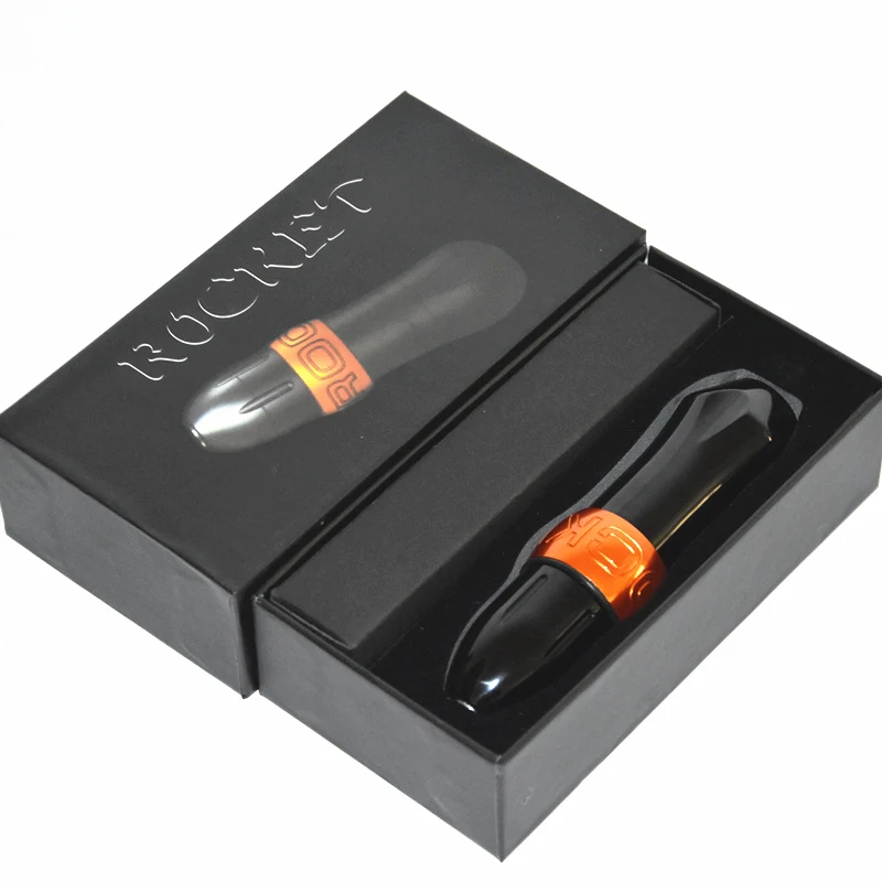 Orange pen Профессиональные комплекты татуировок, ротационная машинка для татуировки, ручка, мотор, Мощный Тихий и Аврора II, ЖК-комплекты для тату - Color: Orange pen