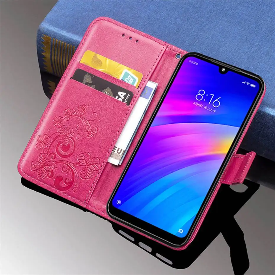 Чехол-книжка для Xiaomi Redmi 7 8 Pro, чехол-кошелек, мягкий силиконовый кожаный чехол для Xiaomi Xiomi Redmi 7 8 Note7 Pro, чехол