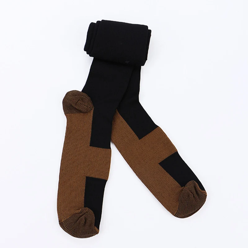 Новинка 3 пары медных компрессионных носков от усталости для уличного спорта