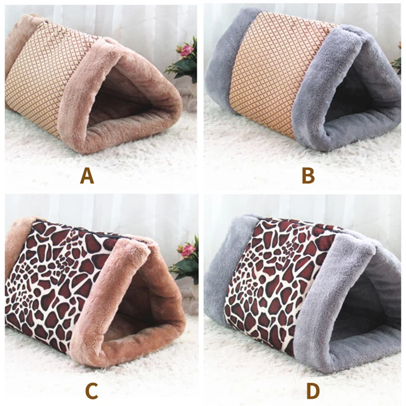 Теплый флис кровать собаки Pet плед коврики для Кот коричневый серый щенок корпуса