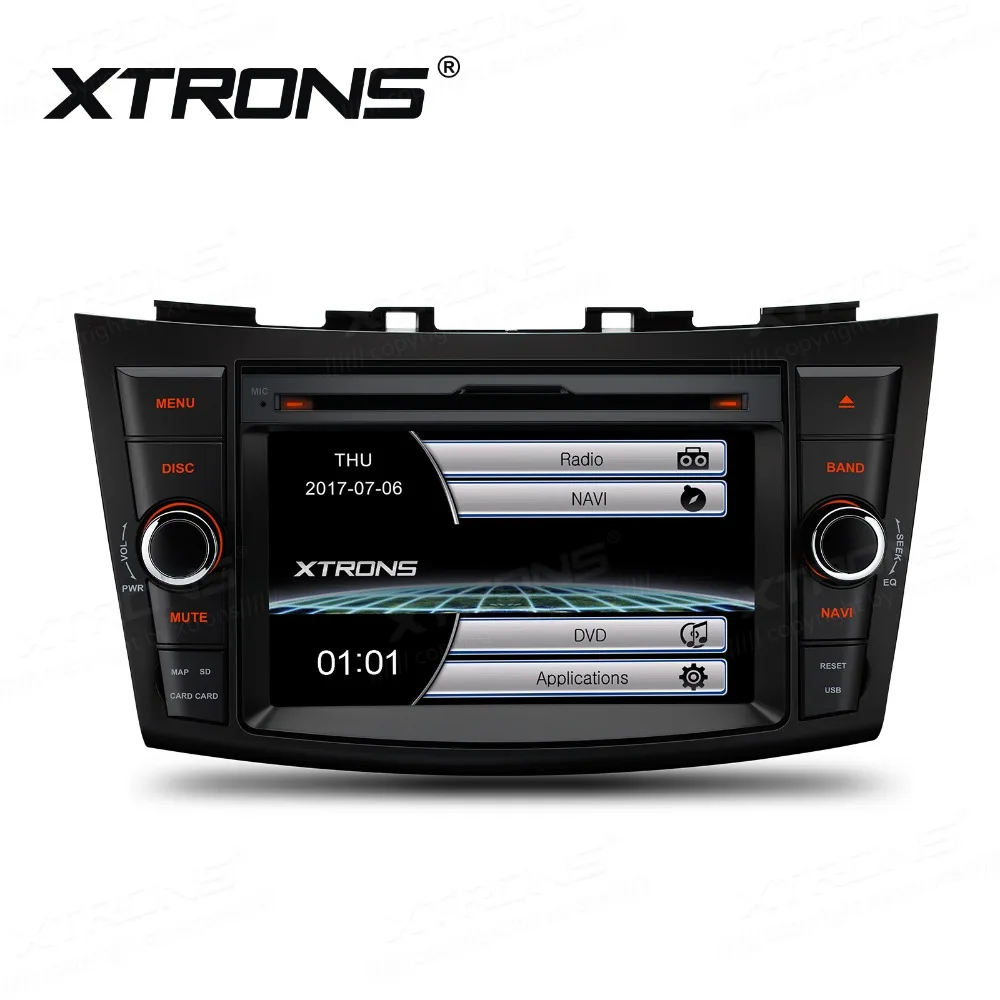 Автомобильный DVD-плеер XTRONS 7 дюймов HD 2 din радио Bluetooth SWC GPS-навигация для SUZUKI SWIFT