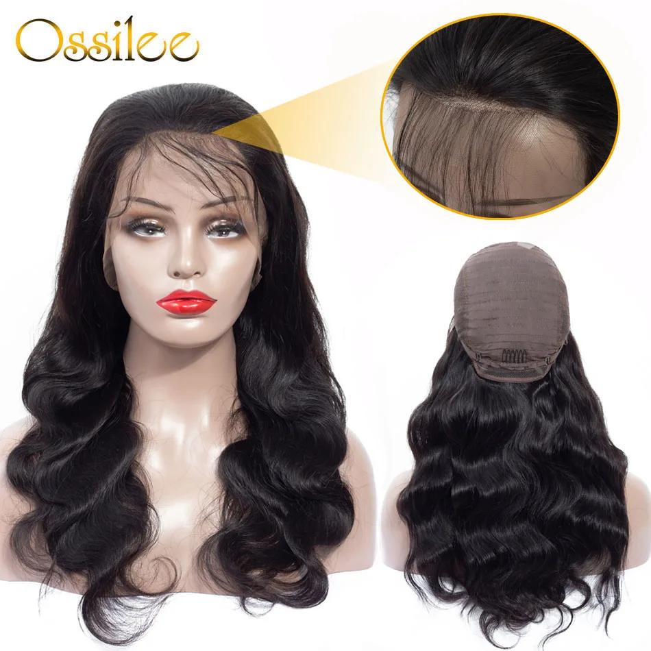 Синтетические волосы на кружеве парик их натуральных волос объемная волна 13x4