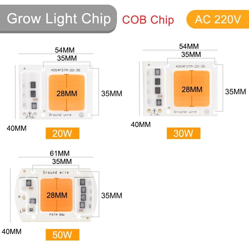 Kaguyahime светодиодный чип COB 220 В 20 Вт 30 Вт 50 Вт 100 вт DIY интегрированный чип прямоугольная лампа без необходимости драйвера для прожектора