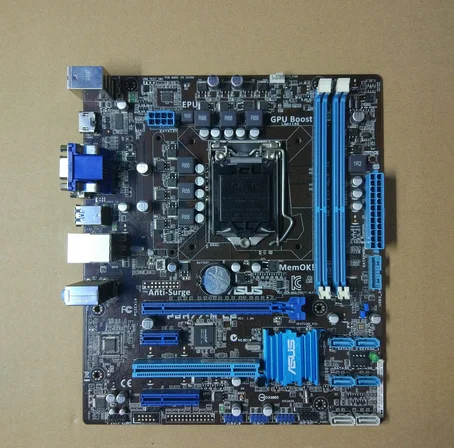 Материнская плата ASUS P8H77-M LE DDR3 LGA 1155 H77 для рабочего стола, 16 ГБ, USB2.0, USB3.0, для I3, I5, I7, cpu, DVI, HDMI, VGA, материнская плата